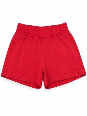 Love Poem Red Lip High Waist Pull-On Shorts Size L NWT